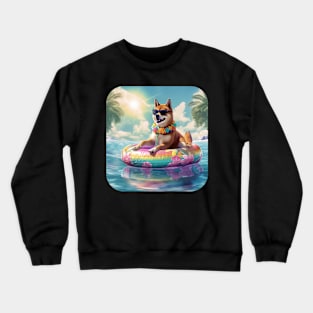 enjoy the summer season at the beach Crewneck Sweatshirt